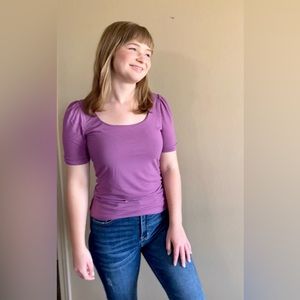 White House Black Market Purple shirt Size: S